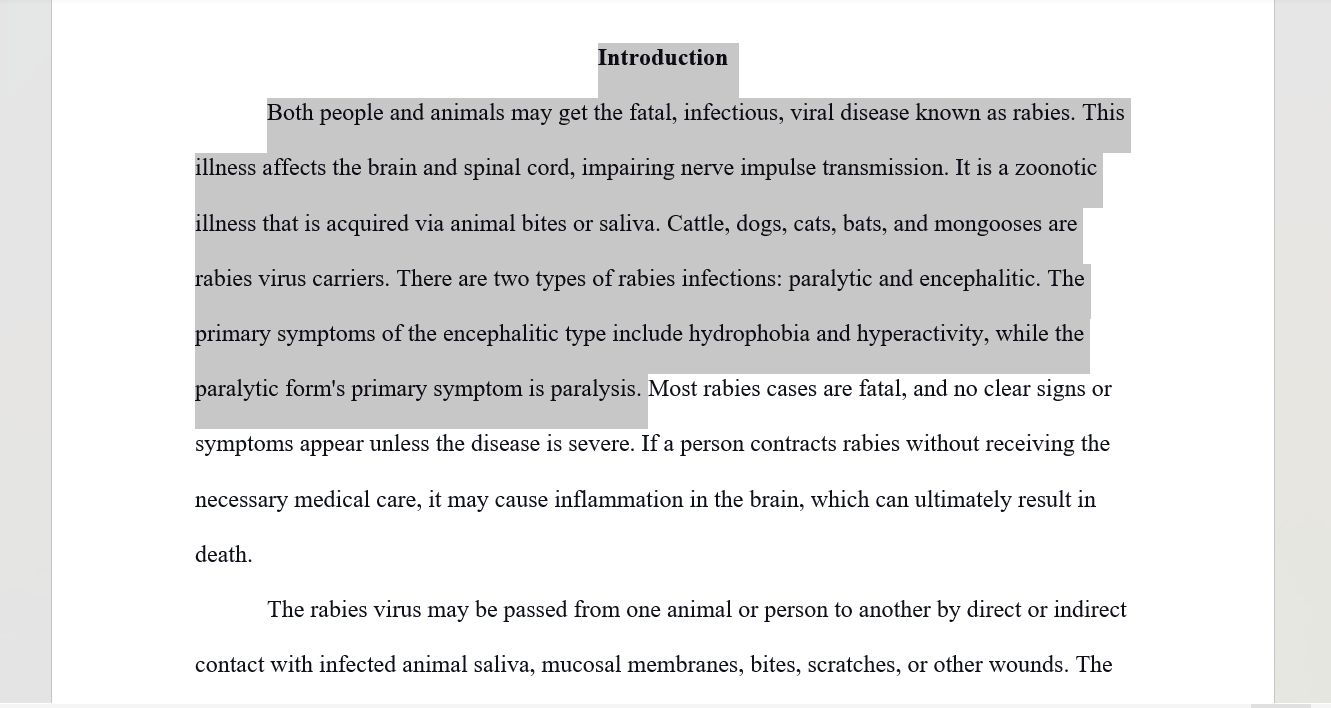 (Solution) NR503 Week 5: Infectious Disease Paper - Scol Tutorials